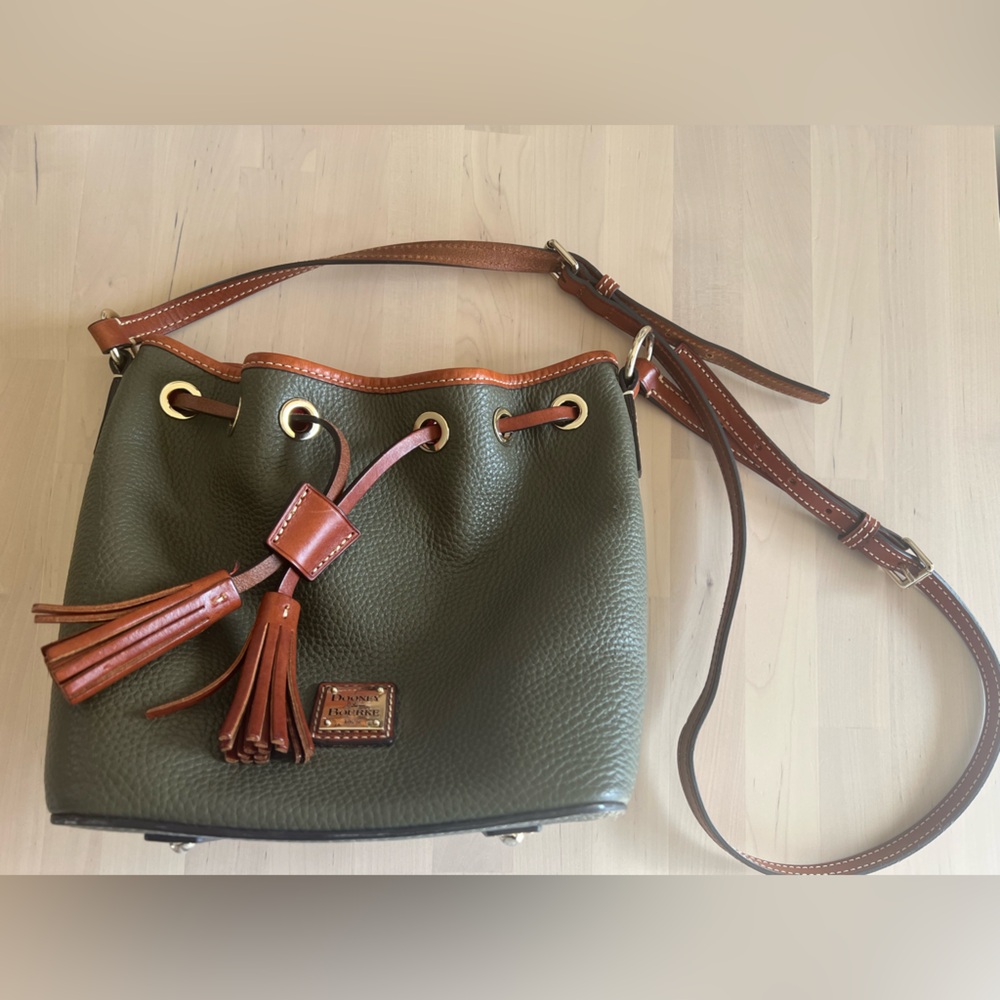 Dooney & Bourke Pebble Grain Crossbody Drawstring Bag